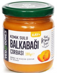 Veg & Bones Kemik Sulu Balkabağı Glutensiz Sebzeli Kavanoz Maması 190 gr