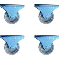 Pileli Store Furç Sabit Teker - 32MM - Şeffaf HKS236 - 4 Adet - Renkli - 1