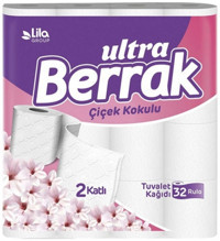 Berrak Ultra 2 Katlı Kokulu 32'li Rulo Tuvalet Kağıdı