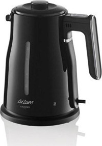 Arzum AR 3060 Se Cam Demlikli 1650 W Plastik Gövdeli Siyah Vintage Çay Makinesi