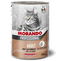 Morando Pate Tavşanlı Parça Etli Yetişkin Yaş Kedi Maması 400 gr