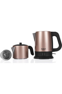 Arnica Demli Rose IH33150 Çelik Demlikli 1800 W Çelik Gövdeli Rose Gold Çay Makinesi