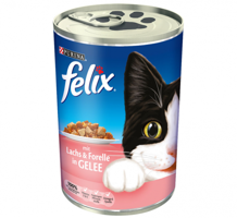 Felix Alabalıklı Somonlu Yetişkin Yaş Kedi Maması 400 gr