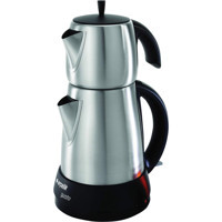 Arçelik K 3282 Çelik Demlikli 1650 W Çelik Gövdeli İnox Vintage Çay Makinesi