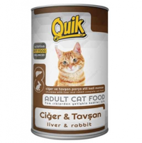 Quik Adult Ciğerli Tavşanlı Jöleli Yetişkin Yaş Kedi Maması 415 gr