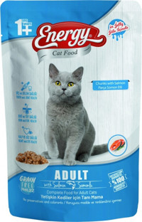 Energy Somonlu Yetişkin Yaş Kedi Maması 85 gr