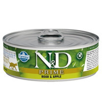 N&D Yaban Elmalı Yaban Domuzlu Yetişkin Yaş Kedi Maması 80 gr