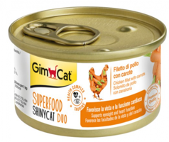 Gimcat Shinycat Havuçlu Tavuklu Jöleli Yetişkin Yaş Kedi Maması 70 gr