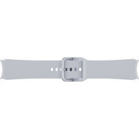 Samsung Watch 5 Uyumlu 20 mm Silikon Akıllı Bileklik Kordonu Gümüş