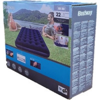 Bestway Açıklayıcı ve Rahat Kullanım Sağlayan Çift Kişilik Şişme Yatak ve Pompa Seti - Seçenek 1 - Ahşap