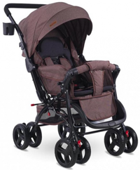 Babyhope BH603 Katlanabilir 360 Derece Dönen Tam Yatar Puset Bebek Arabası Antrasit