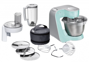 Bosch MUM58020 Rendeli Çırpıcılı 1000 W Turkuaz Mutfak Robotu