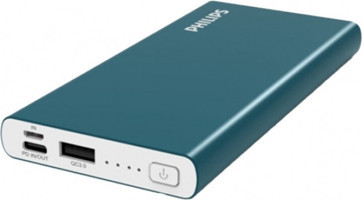 Philips DLP6733 10000 mAh Hızlı Şarj USB & Type C Çoklu Kablolu Powerbank Mavi