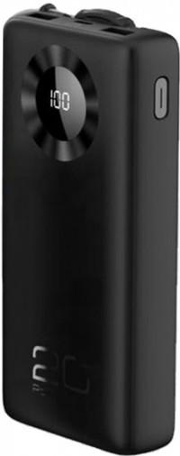 Konfulon Joko 20000 mAh Hızlı Şarj Dijital Göstergeli USB & Type C Çoklu Kablolu Powerbank