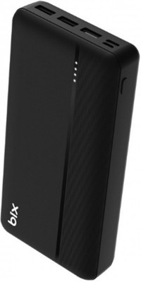 Bix PB302 30000 mAh Hızlı Şarj USB & Type C Çoklu Kablolu Powerbank Siyah