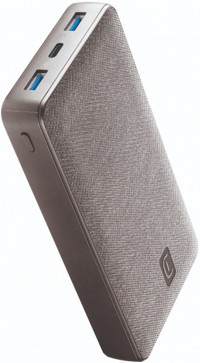 Cellularline Shade 20000 mAh Hızlı Şarj USB & Type C Çoklu Kablolu Powerbank