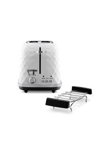 Delonghi Brillante CTJ 2103.W 2 Dilim Kırıntı Tepsili Telli Akıllı 900 W İnox Mini Ekmek Kızartma Makinesi