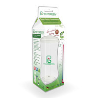 Polygreen KD 3020 Cam Gaz Yapmayan Antikolik Kulpsuz 3+ Ay Renkli Yuvarlak Uçlu Bebek Biberon