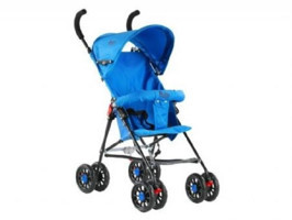 Babyhope SC-107 Katlanabilir 360 Derece Dönen Kabin Tipi Baston Bebek Arabası Mavi