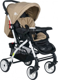 TommyBaby AL-1 Eagle Çift Yönlü Katlanabilir 360 Derece Dönen Tam Yatar Kabin Tipi Puset Bebek Arabası Füme