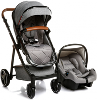 Baby Plus Galaxy Çift Yönlü Katlanabilir 360 Derece Dönen Tam Yatar Travel Sistem Bebek Arabası Gri
