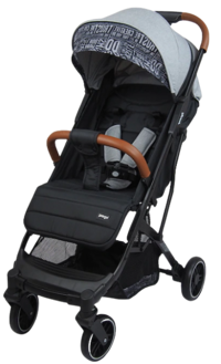 Prego Baby Lotus Katlanabilir Tek Elle Kapanan 360 Derece Dönen Tam Yatar Kabin Tipi Puset Bebek Arabası Gri