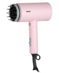 Raks Tina Vigolu Katlanabilir 1400 W Mini Seyahat Saç Kurutma Makinesi Pembe