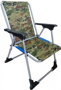 Royal 3315 Katlanır Kolçaklı 120 kg Yetişkin Tekli Kamp Sandalyesi Yeşil