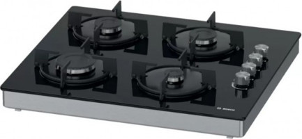 Bosch POP0C6O10O Siyah Cam 4 Gözlü Doğalgazlı Set Üstü Ocak
