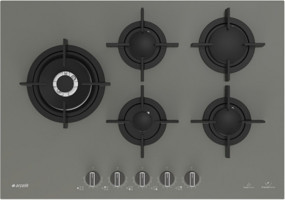 Arçelik OCD T 752 DWKG Wok Gözlü Gri Cam 5 Gözlü Doğalgazlı Ankastre Ocak