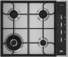 Beko BOMD D 6110 DWI 4 Gözlü Paslanmaz Çelik Wok Gözlü Doğalgazlı Ankastre Inox Ocak
