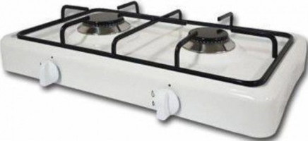 Hella Emaye 2 Gözlü Doğalgazlı Set Üstü Beyaz Ocak