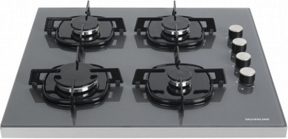Silverline FS5425S01 Gri Cam 4 Gözlü Doğalgazlı Set Üstü Ocak