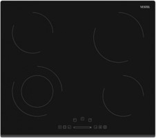 Vestel AO-6370 S Vitroseramik 4 Gözlü Dokunmatik Elektrikli Ankastre Siyah Ocak