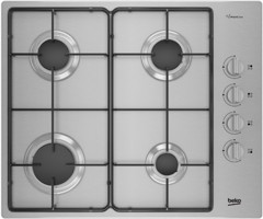Beko BOML D 6110 EI Paslanmaz Çelik 4 Gözlü Doğalgazlı Ankastre Inox Ocak