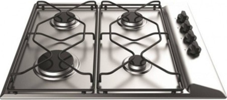 Hotpoint-Ariston F105329 PAAI 642 IX/HA Emaye 4 Gözlü Doğalgazlı Ankastre Inox Ocak