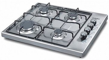 Luxell LX-420F Inox 4 Gözlü Doğalgazlı Set Üstü Inox Ocak
