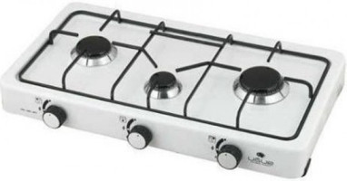 Uğur Katmer UK-101 Emaye 3 Gözlü Doğalgazlı Set Üstü Beyaz Ocak
