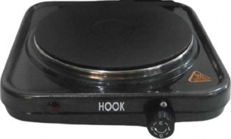 Hook HK-201 Emaye 1 Gözlü Elektrikli Set Üstü Antrasit Ocak