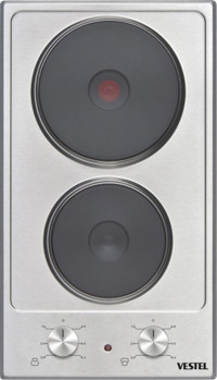 Vestel AO-3010 X Emaye 2 Gözlü Elektrikli Ankastre Inox Ocak