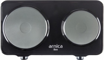 Arnica Duo GH25040 Metal 2 Gözlü Elektrikli Set Üstü Siyah Ocak