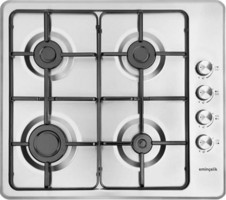 Eminçelik EC-AH 3140 X60 Emaye 4 Gözlü Doğalgazlı Ankastre Inox Ocak