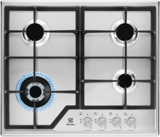 Electrolux EGS6436SX 4 Gözlü Paslanmaz Çelik Wok Gözlü Doğalgazlı Ankastre Inox Ocak