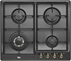Teka EH 60 4G AI AL TR CI 4 Gözlü Emaye Wok Gözlü Doğalgazlı Ankastre Siyah Ocak