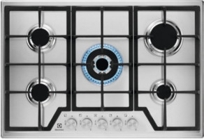 Electrolux KGS7536SX 5 Gözlü Paslanmaz Çelik Wok Gözlü Doğalgazlı Ankastre Inox Ocak