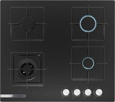 Bosch PNH6C6O12O Wok Gözlü Siyah Cam 4 Gözlü Doğalgazlı Ankastre Ocak