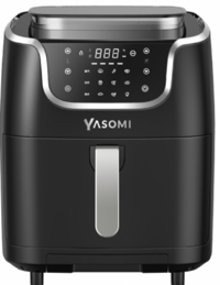Yasomi Y77 XXL Airfryer 7 lt Tek Hazneli Yağsız Sıcak Hava Fritözü Siyah