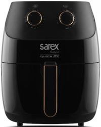 Sarex Quick Fit SR-7010 Airfryer 5.5 lt Tek Hazneli Yağsız Sıcak Hava Fritözü Beyaz