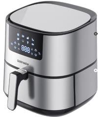 Goldmaster Novo GM-7483 Airfryer 6.4 lt Tek Hazneli Yağsız Sıcak Hava Fritözü Gümüş
