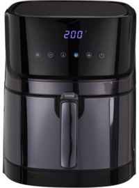 Trident TAF-506 Airfryer 6 lt Tek Hazneli Yağsız Sıcak Hava Fritözü Siyah